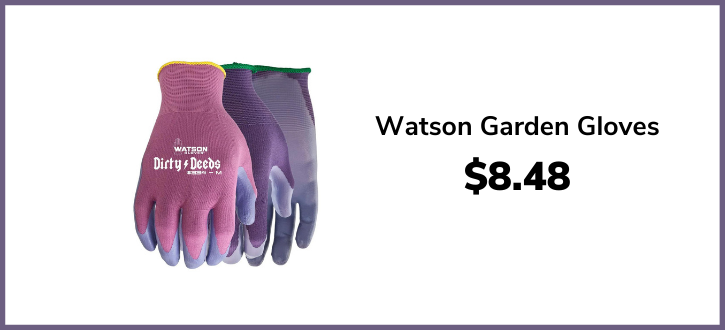 watson gardening gloves for spring lawn care