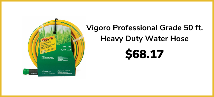 vigoro water hose for spring lawn care