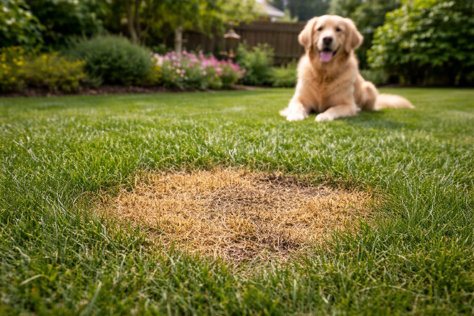 How to Fix Dog Pee Spots on Lawns in Saskatoon